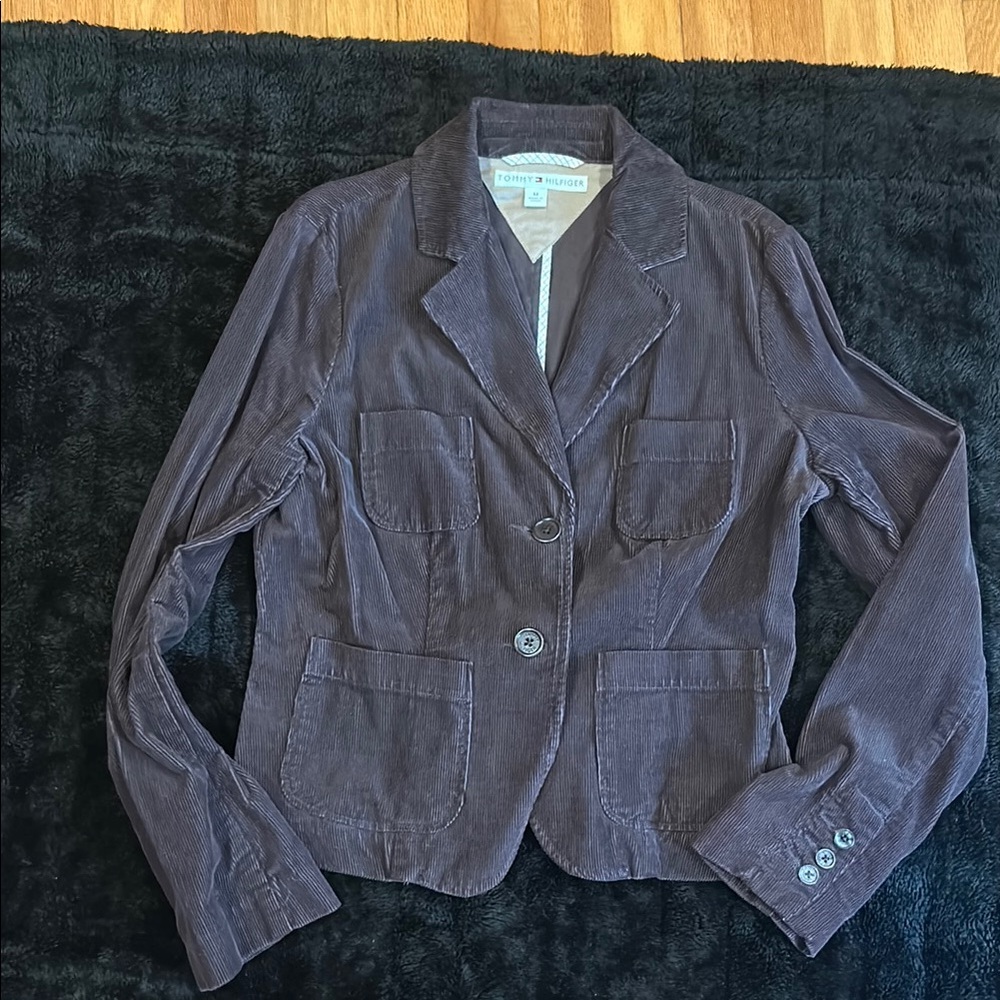 Tommy Hilfiger Chocolate Brown Corduroy Blazer Excellent Condition.Size Medium